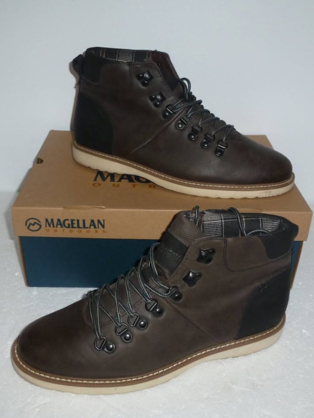 Magellan Outdoors - Brown Lace-Up Ankle Boots - Men SZ 10.5
